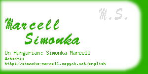 marcell simonka business card